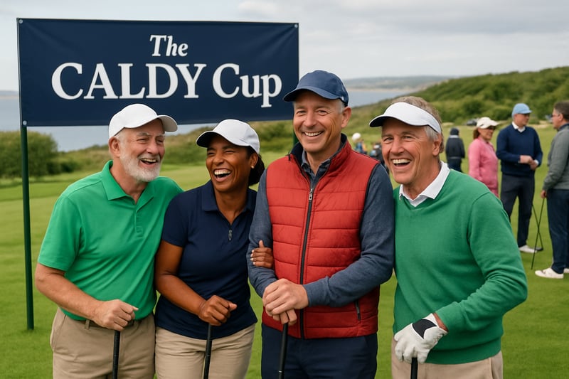Golfers gathered at TheCaldyCup tournament, enjoying the event. Golfers gathered at TheCaldyCup tournament, enjoying the event.